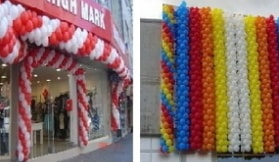 İstanbul İşyeri Açılış Zincir Balon Süslemesi