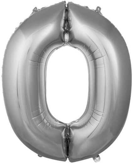 Gümüş Rakam Balon 34 İnç
