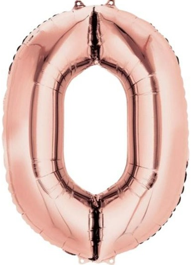 Dev Rose Gold Rakam Balon