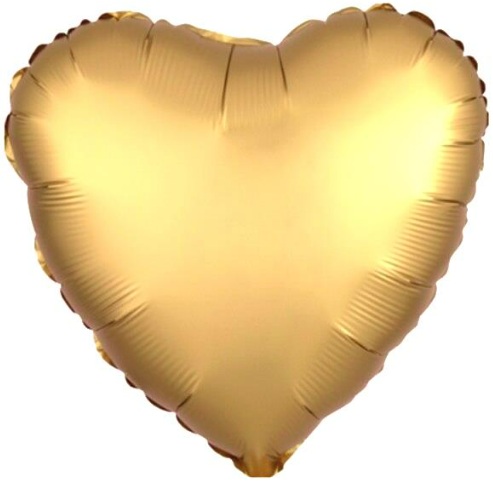 Kalp Folyo Balon Gold
