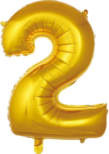 2 Rakam Balon 40 inç Gold
