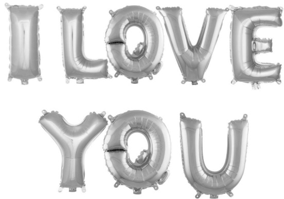 I Love You Gümüş Set