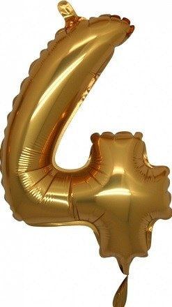 Dort Gold Altın Numara Balon 14 Inc Folyo Balon
