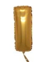 I Harfi Altın Gold Folya Balon 14 Inc 38 Cm