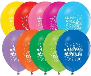 Iyiki Dogdun Baskılı Balon
