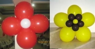 Papatya balon süslemesi